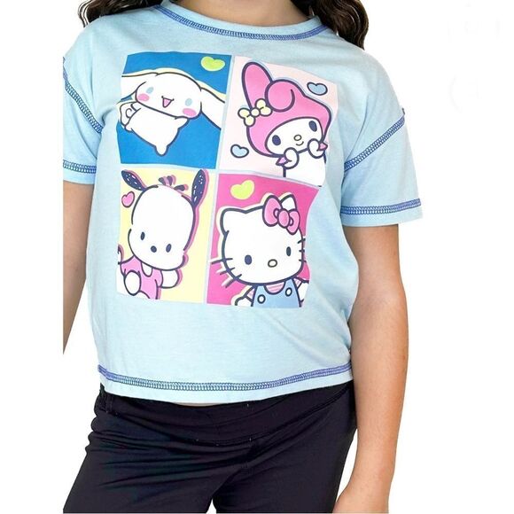 Girls Hello Kitty & Friends Girls Graphic T-Shirt 2-Pack Size L - Picture 12 of 13